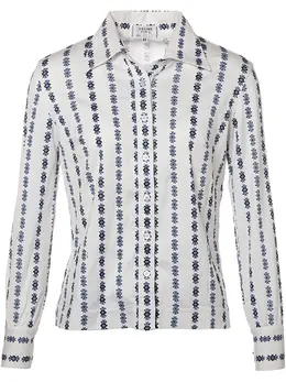 Céline Pre-Owned: Рубашка с растительным принтом 