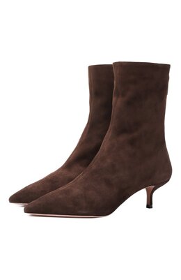 Aquazzura: Коричневые ботинки  Sue