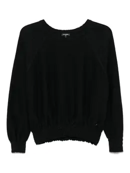 CHANEL Pre-Owned: Чёрный свитер 