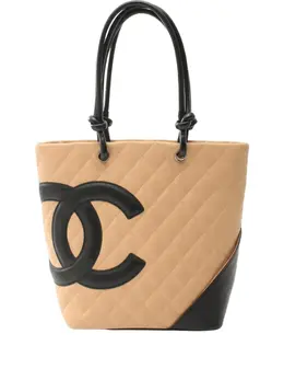 CHANEL Pre-Owned: Бежевая сумка 