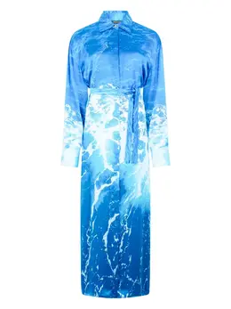 Roberto Cavalli: Платье с абстрактным принтом 