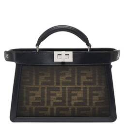Fendi Iconic Peekaboo Iseeu FF Fabric Crossbody Bag 7va582-apd8-f0l3t