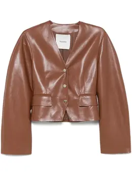 Nanushka: Коричневая куртка 