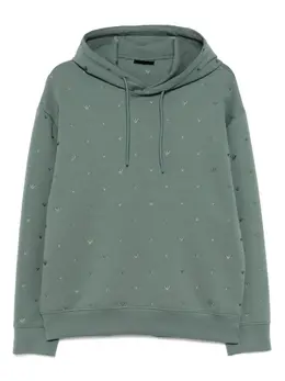 Emporio Armani: Зелёная толстовка 