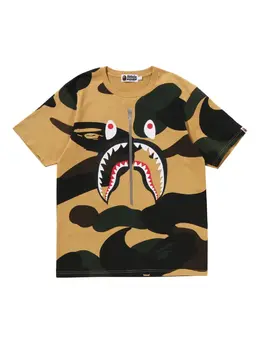A BATHING APE®: Футболка цвета хаки 