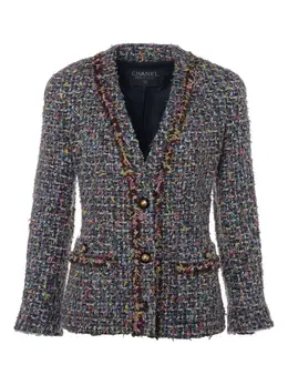 CHANEL Pre-Owned: Твидовая куртка 