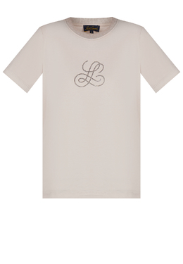 LUISA SPAGNOLI: Бежевая футболка 