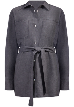 MARCO PESCAROLO: Серая рубашка 