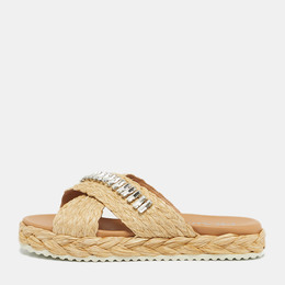 Prada: Бежевые сандалии 