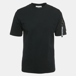 Moschino Couture: Чёрная футболка 