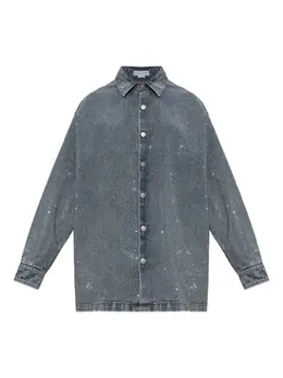 Stella McCartney: Серебристая рубашка 