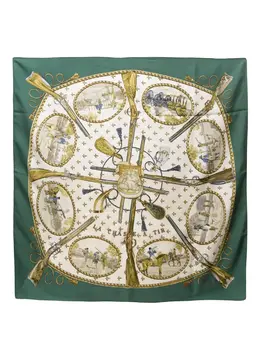 Hermès Pre-Owned: Зелёный шарф 