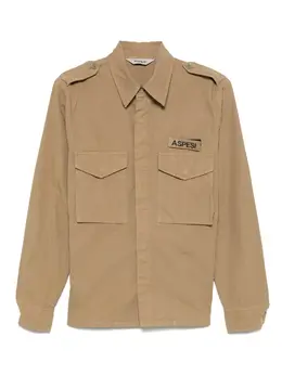 ASPESI: Коричневая рубашка 
