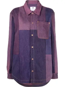 Marine Serre: Рубашка с принтом 