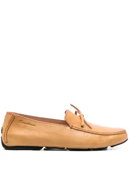 Santoni: Бежевые туфли 