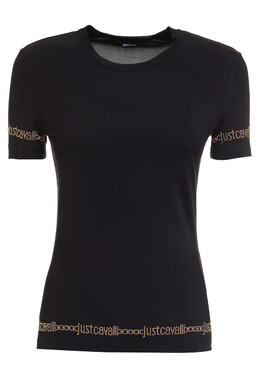 Just Cavalli: Чёрная футболка 
