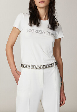 Patrizia Pepe: Белая футболка 