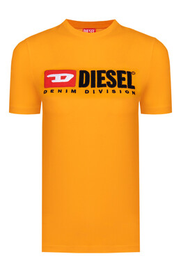 Diesel: Оранжевая футболка 