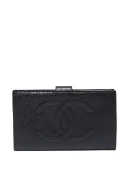 CHANEL Pre-Owned: Чёрный кошелёк 