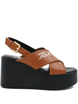 Karl Lagerfeld: Коричневые сандалии 