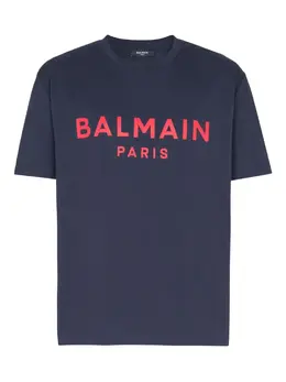 Balmain: Футболка с принтом 
