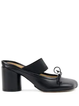 MM6 Maison Margiela: Чёрные сабо 