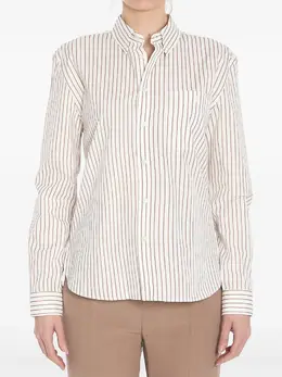 Saint Laurent: Рубашка в полоску 