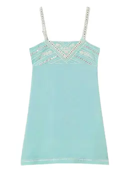 TWINSET: Зелёная майка 