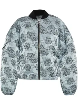 GANNI: Куртка с растительным принтом 