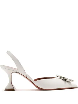 Amina Muaddi: Белые туфли 