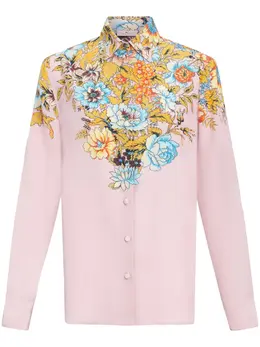 ETRO: Рубашка с растительным принтом 