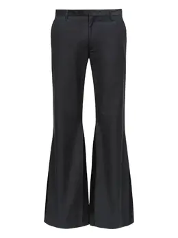 MM6 Maison Margiela: Чёрные брюки 