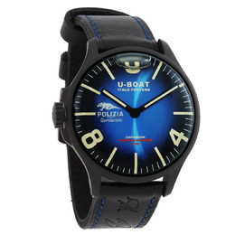 U-Boat Lefty Darkmoon Pantera Quartz Blue Dial Mens Watch 9180
