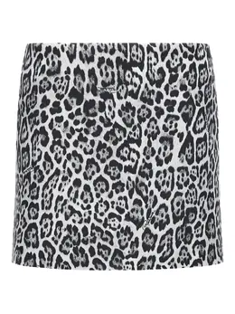 Roberto Cavalli: Юбка с леопардовым принтом 