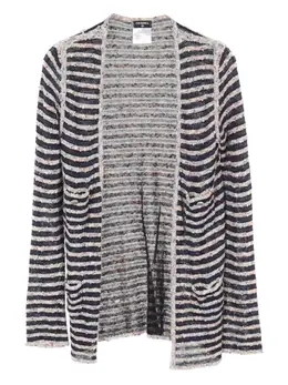 CHANEL Pre-Owned: Кардиган в полоску 