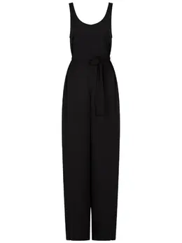 Armani Exchange: Чёрный комбинезон 