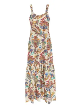 ETRO: Платье с растительным принтом 