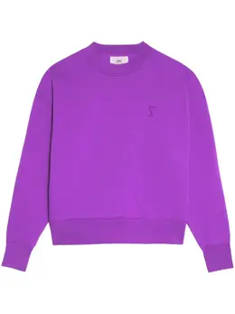 AMI Paris: Фиолетовый свитшот  Ami de Cœur