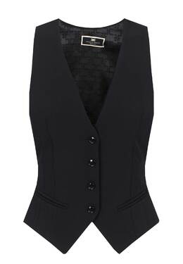 ELISABETTA FRANCHI: Чёрный жилет 