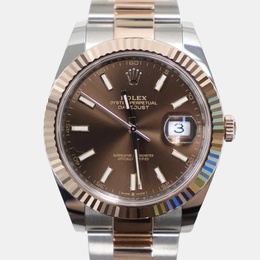 Rolex Datejust 126331 Automatic Stainless Steel 18k Rose Gold Men's Wristwatch 41mm 1246465