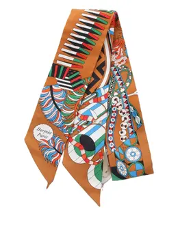 Hermès Pre-Owned: Коричневый шарф 