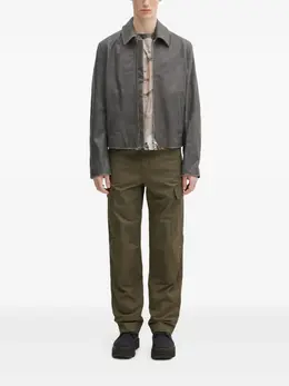 Kenzo: Кожаная куртка 