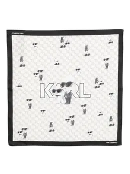 Karl Lagerfeld: Белый шарф 