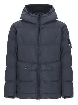 Stone Island: Голубая куртка  Crinkle Reps