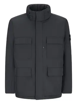 Stone Island: Чёрная куртка  Compass