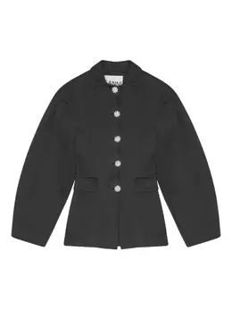 GANNI: Чёрная куртка 