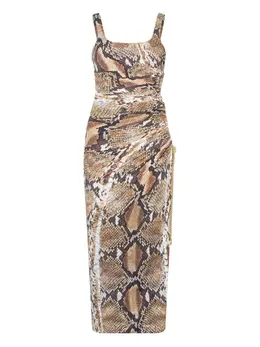 Roberto Cavalli: Платье с принтом 