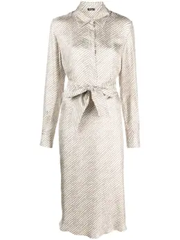 Kiton: Рубашка с абстрактным принтом 