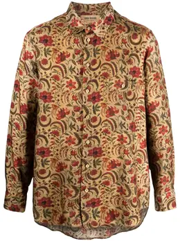 Uma Wang: Рубашка с растительным принтом 