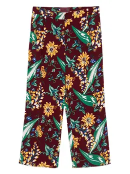 Prada Pre-Owned: Брюки с растительным принтом 